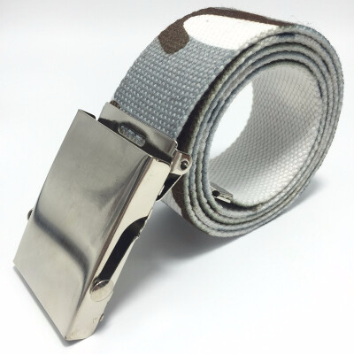 

Men And Women Young Student Fashion Casual Weave Canvas Pin Buckle Belt