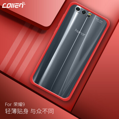 

Collen Huawei Glory 9 Mobile Shell Glory 9 Обложка Мобильный телефон Anti-swappable shell Мягкий и жесткий Полный пакет Crystal color Red