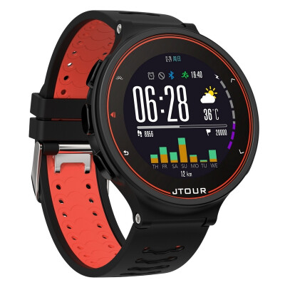 

Army extension JTOUR flying wrist running table optical heart rate 60 days standby 50 meters swimming waterproof GPS Beidou positioning tracking navigation sports watch smart watch black