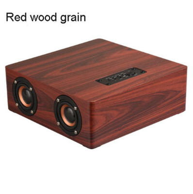 

35MM Q5 Wooden Bluetooth Speaker 12W High Power Home Mobile Computer Bluetooth 42HiFi Quality Support AUX Wireless Card Audio