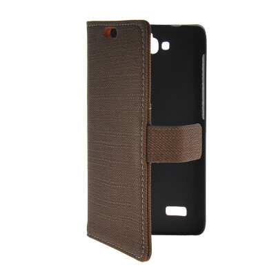

MOONCASE Slim Leather Side Flip Wallet Card Slot Pouch with Kickstand Shell Back чехол для Huawei Honor Holly Coffee