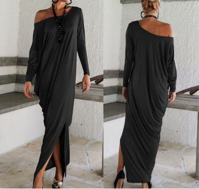 

Buenos Ninos Fashion Long-sleeved Elegant Loose Formal Dress