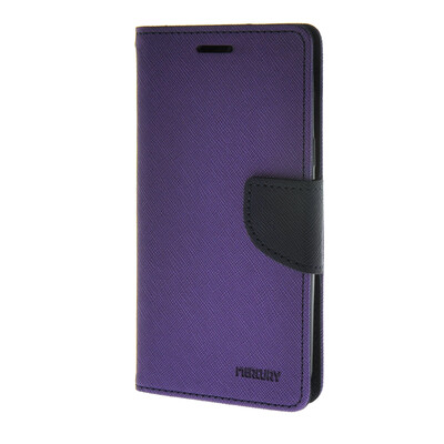 

MOONCASE Cross pattern Leather Flip Wallet Card Slot Stand Back Case Cover for Samsung Galaxy J5 Purple
