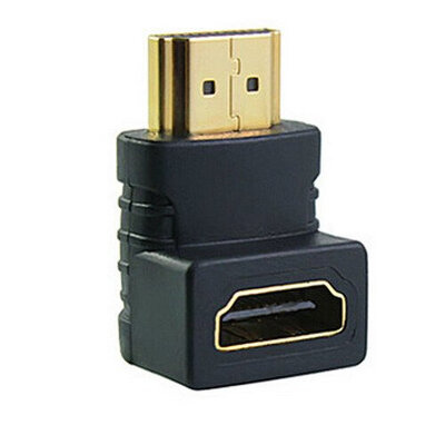 

Huayuan HDMI Male To HDMI Female Cable Adaptor Converter Extender 90 Degree Angle For 1080P HDTV