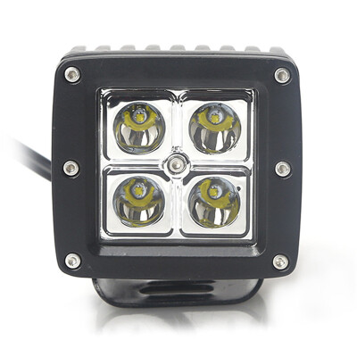 

1pc blanco LED refitted vehículo headlamp off-road vehicle far ray lamp lámpara de la luz de la plaza frente a la luz