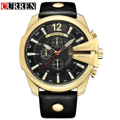 

Mens Watch CURREN 2016 Mens Watches Top Brand Luxury Mens Watch Quartz Watches Gold Mens Watch Mens Watch 8176