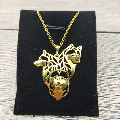 

New Siberian Husky Necklace Trendy Style Siberian Husky Pendant Necklace Women Fashion Pet Jewellery Animal Dog Jewellery