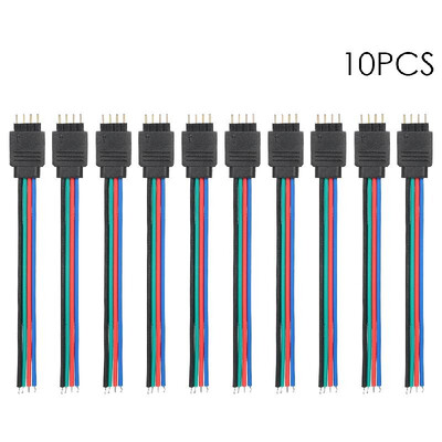 

RGB 4 Pin Extension Weld Line for LED Strip Light 10 Pack