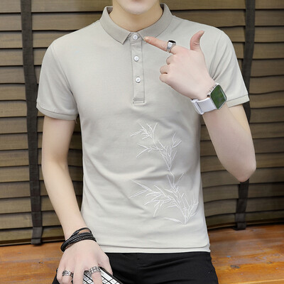 

DaMaiZhang Brand Clothing New Men Polo Shirt Business Casual Prited male Fashion shirt Short Sleeve Breathable Tshirt