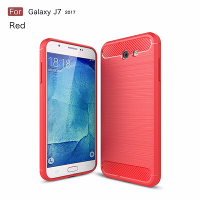 

For Samsung Galaxy J7 2017 US Carbon Fiber Phone Cases Soft TPU Anti-Knock Cover For Samsung Galaxy J7 2017 US Case