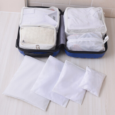 

【Jingdong Supermarket】 Baicao Park (bicoy) Travel Storage Bag Set Underwear Storage Bag 8 sets (simple 3 + portable 4 pieces + shoes 1) Lake water blue