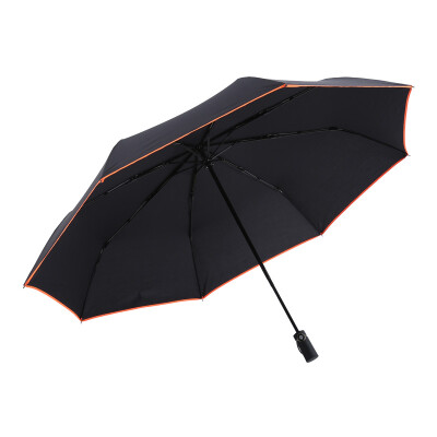 

IDREAMY 1 m 25 automatic umbrella mens business folding umbrella safety night line reflective strip umbrella 99392 orange side