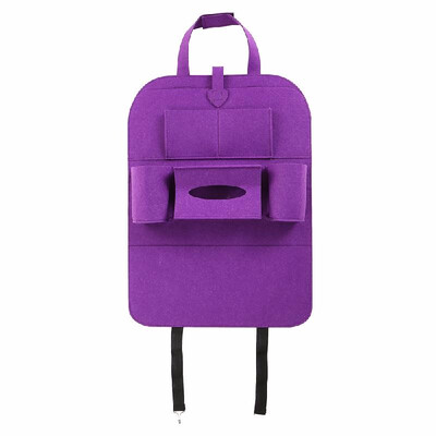 

Fashion Auto Car Backseat Organizer Car-Styling Holder Felt Covers Versatile Multi-Pocket Seat Wool Felt Storage Container