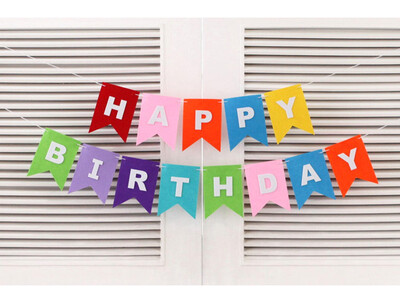 

FANLUS Happy Birthday Banner - Birthday Decorations - Premium Quality Birthday Banner - Party Decorations Birthday Kids