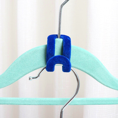 

Creative non-slip flocking hanger hooks Magic hooks Stackable mini hooks 10 Pack