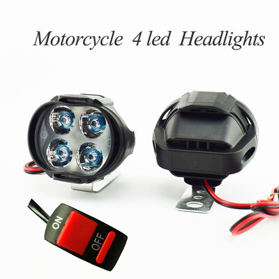 

Motorcycle 12V 6500K 4LED Headlight Car Headlamp Scooter Motor Fog Spotlight Motorcycle 12V 6500K LED Headlight Car Headlamp Scoot