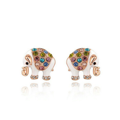 

Yoursfs® 18K Gold Plated Crystal Elephant Earring Women Fashion Jewelry