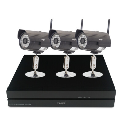 

EasyN NVR-1-A4 3PCS 106V HD Megapixel 720P Outdoor Waterproof Night Vision Wifi IP Camera