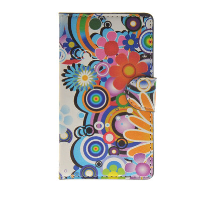 

MOONCASE Flower style Leather Side Flip Wallet Card Slot Stand Pouch ЧЕХОЛ ДЛЯ Microsoft Lumia 532