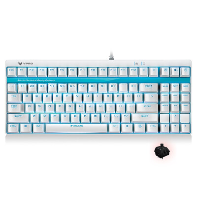 

Rapoo V500S подсветкой игровой механической клавиатуры клавиатура с подсветкой клавиатуры ноутбука игровой клавиатуры клавиатуры компьютера белый черный вал