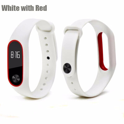 

Double color mi band 2 accessories pulseira miband 2 strap replacement silicone wriststrap for xiaomi mi2 smart bracelet