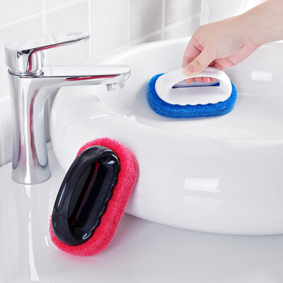 

Cntomlv 1PC magic sponge eraser Bath Brush Tiles Brush Wash Pot Clean Brush Sponge bathroom accessories Kitchen cleaning brush