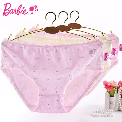 

Barbie girls underwear students cotton briefs in the waist cotton girls middle school students shorts DBD0308 3 loaded