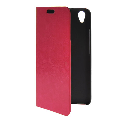 

MOONCASE Slim Leather Side Flip Wallet Card Slot Pouch with Kickstand Shell Back чехол для Huawei Honor 4 Play Hot pink