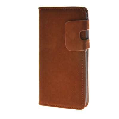 

MOONCASE Suede Leather Side Flip Wallet Card Holder Stand Pouch Case Cover for Samsung Galaxy S6 Coffee