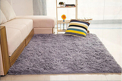 

NicerDicer Carpets for home living room Modern Fluffy Anti-Slip Shaggy Area Rug 80120cm