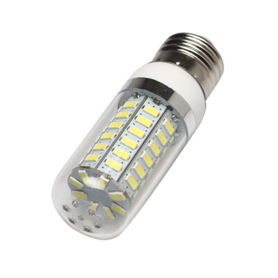 

MyMei Lamp Bulb 56 LED Corn E27 White Transparent 7W Cover AC220-240V 600-630LM 5500-6500K