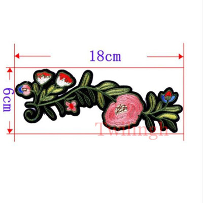 

1 Pcs New Flower Patches Embroidered Patch 3D Stickers Sewing Motif Applique Clothing Repair Fabric DIY Clothes Wedding Patches