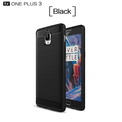 

Goowiiz Phone Case For OnePlus 33T Fashion Slim Carbon Fiber TPU Soft Silicone Prevent falling