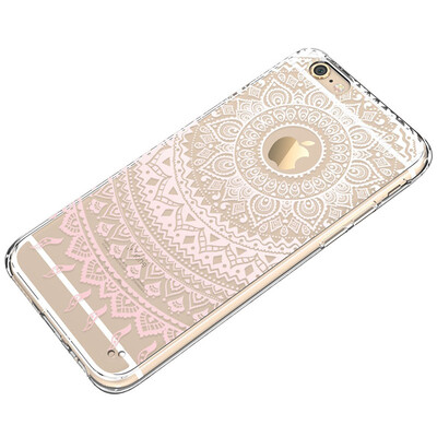 

ESR Apple iPhone6s Plus 6 Plus Mobile Phone Case Protective Case Dropped Transparent Soft Shell Totem Series Pink Bana