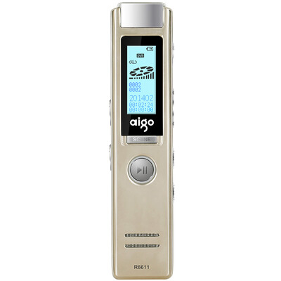

Aigo R5511 рекордер Профессионального HD телеобъектив шум миниатюрных MP3-плеер, высокая емкость 2100H 8G серый