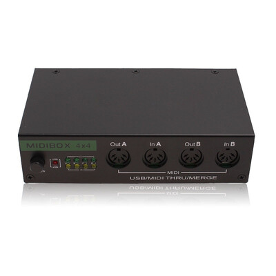 

MIDI Box USB MIDI Interface 4i4o MERGE 2i - 4o 4 x 4 64 Channels Converters