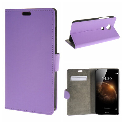 

MOONCASE Case for Huawei Ascend G8 Premium PU Flip Leather Wallet Card Holder Bracket Back Pouch Case Cover Purple