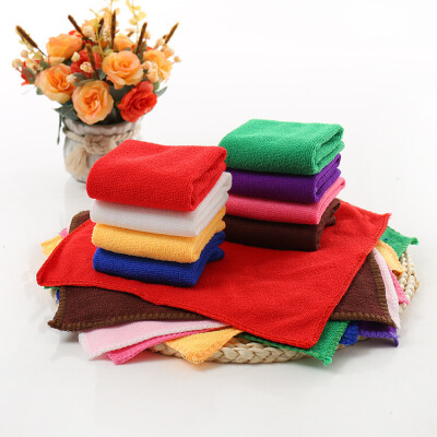 

Cntomlv 1pcs 2525cm Solid Color Soft Square Face Towel Microfiber Car Cleaning Hand Bathroom Towels