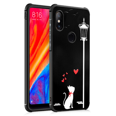 

Goowiiz Fashion Phone Case For Xiaomi Mix 2Max 2Mix 2s Luxury 3D Cute Cartoon Slim Full Soft Silicone