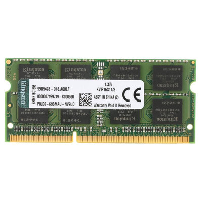 

KVR Notebook RAM 1600MHz 8G 135V Non ECC DDR3 PC3L-12800 CL11 204 Pin SODIMM Motherboard Memory