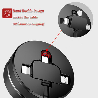 

Cafele 1m Micro USB Type C 3 in 1 Phone Cable Fast Charging Data Cable Android Charger Cables Apple data transfer Type C data line