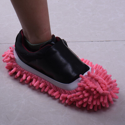 

Cntomlv 1pcs Top Fashion Special Offer Polyester Solid Dust Cleaner House Bathroom Floor Shoes Cover Cleaning Mop Slipper
