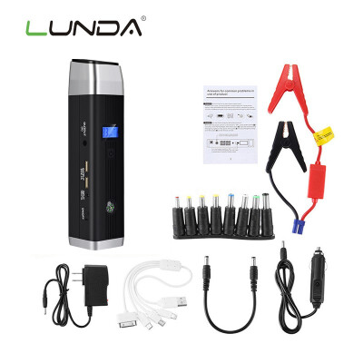 

LUNDA Car Jump Starter 1000A Peak Current Battery Fashionable Battery Booster Diesel Petrol Starting Emergency Auto Power Bank