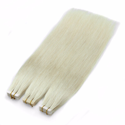 

Bhf Hair Double Drawn Virgin Remy Russian Cuticle Hair Natural Invisible Tape Hair Extensions 20PcsPack