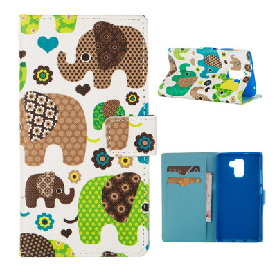

MOONCASE ЧЕХОЛ ДЛЯ Huawei Honor 7 Flip PU Leather Fold Wallet Card Slot Kickstand Back [Pattern series] /a21