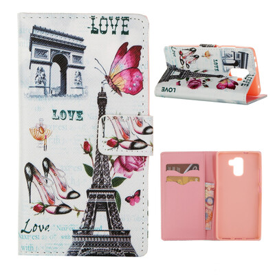 

MOONCASE ЧЕХОЛ ДЛЯ Huawei Honor 7 Flip PU Leather Fold Wallet Card Slot Kickstand Back [Pattern series] /a09