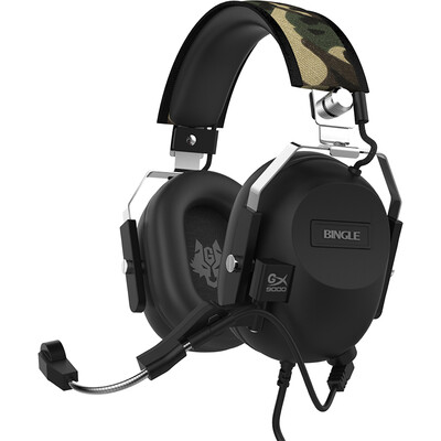 

Bingo Bingle GX9000 Black Hawk cruise from military helicopter headset headset 71 sound vibration game headset aviation black