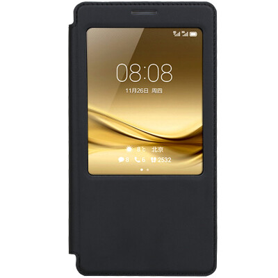

Freeson Windows Stand Holder Smart Sleep Case / Phone Case for Huawei Mate 8 Black
