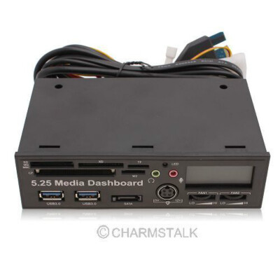 

5.25 Media Dashboard Multi-function PCI-e to USB 3.0 HUB All-in-1 Card Reader