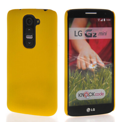 

MOONCASE Hard Rubberized Rubber Coating Devise Back Case Cover for LG G2 Mini Yellow